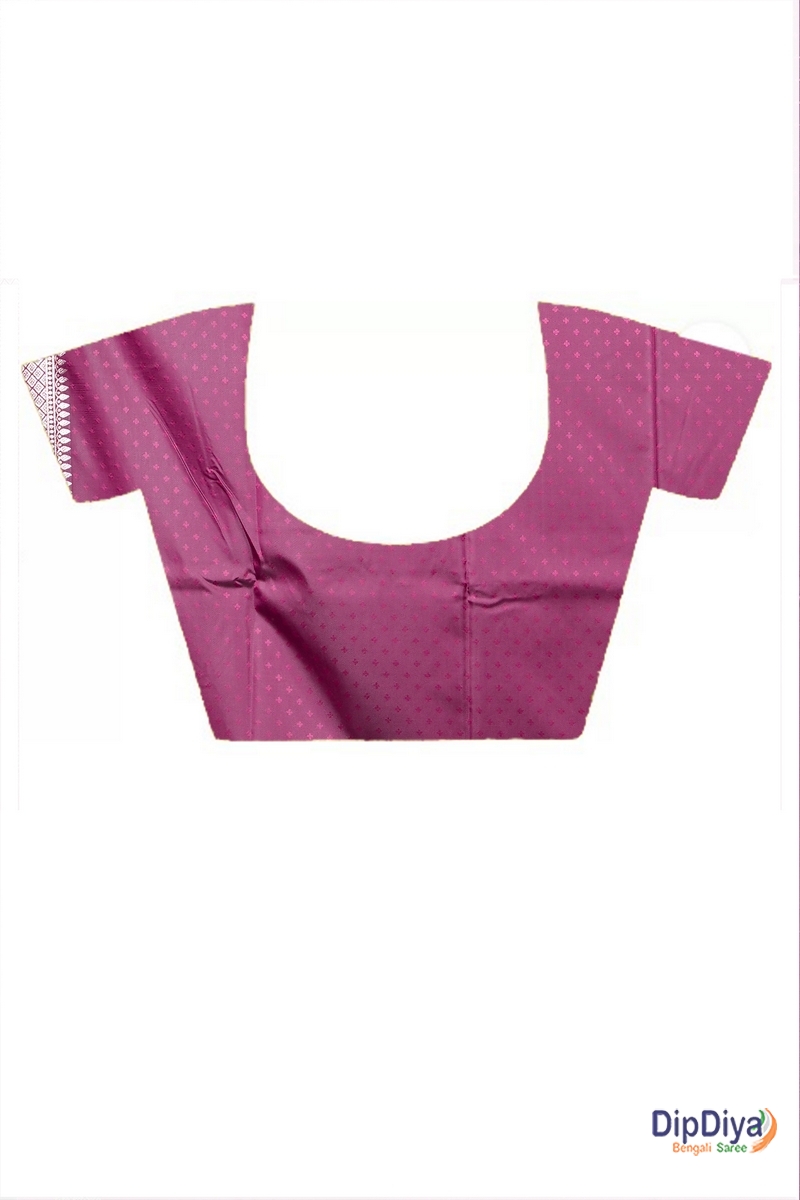 Maroon Cotton Silk Paromal Kathan Saree (489)